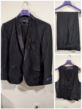 Retro Paris Black Suit